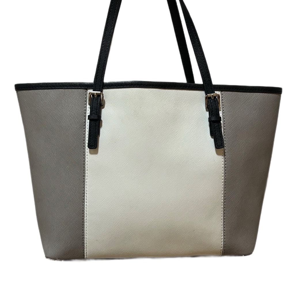 Michael Kors Gray and Cream Tote Bag - Picture 2 of 8